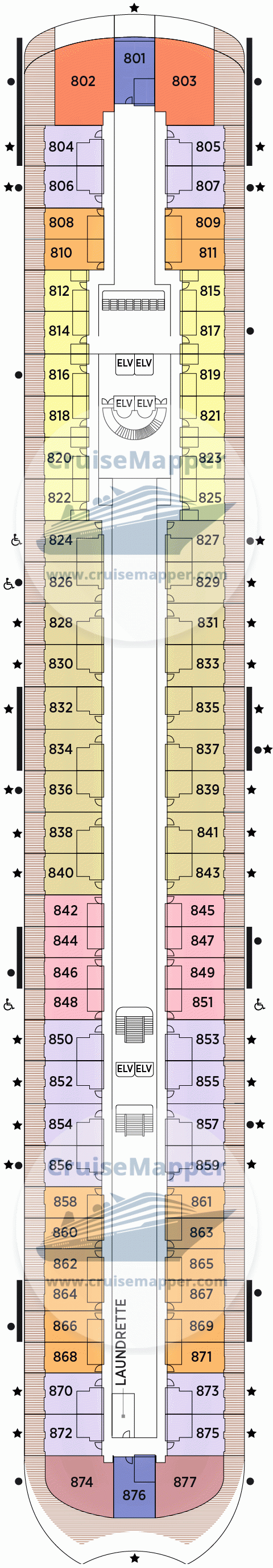 Seven Seas Prestige Deck 08 - Cabins