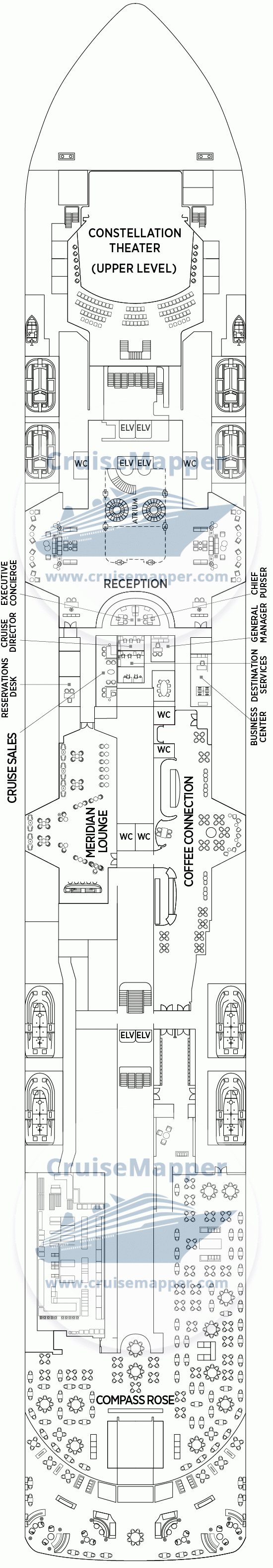 Seven Seas Prestige Deck 05 - Lobby-Dining