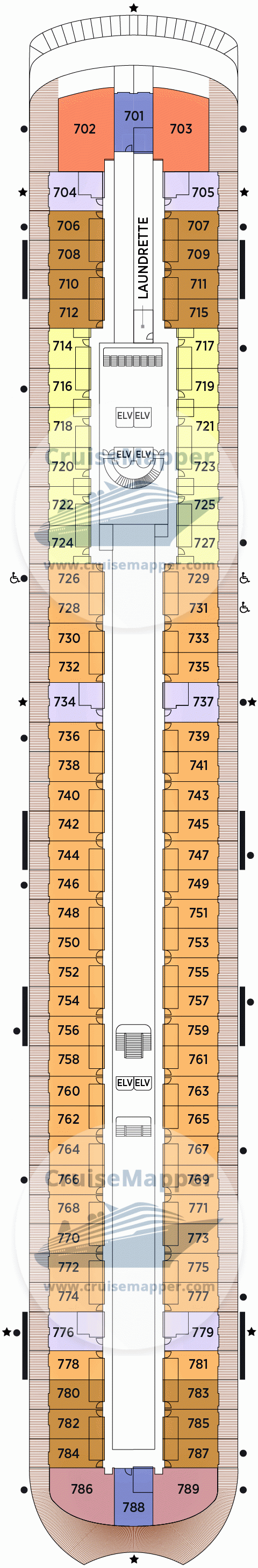 Seven Seas Prestige Deck 07 - Cabins