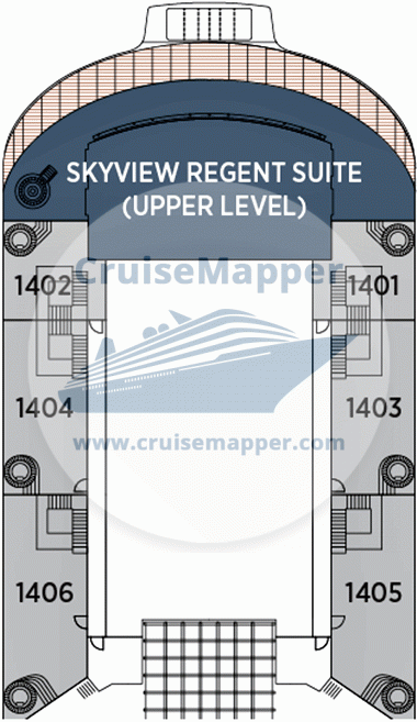 Seven Seas Prestige Deck 15 - Skyview Suites Terraces