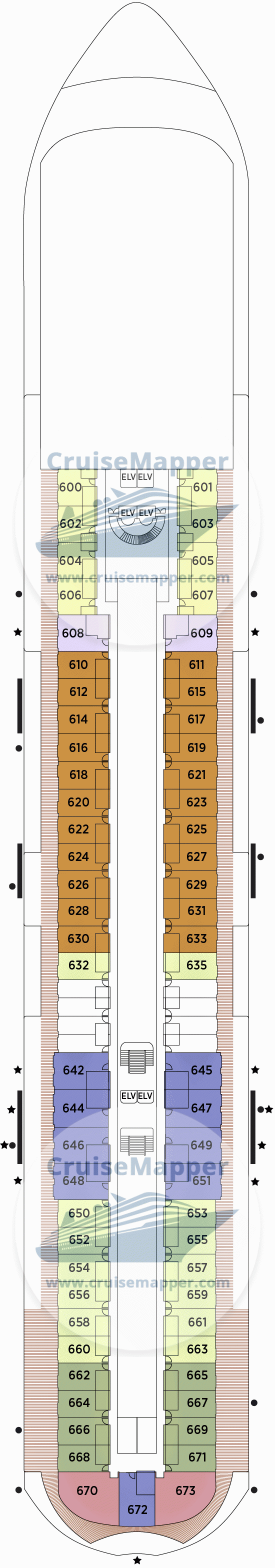Seven Seas Prestige Deck 06 - Cabins