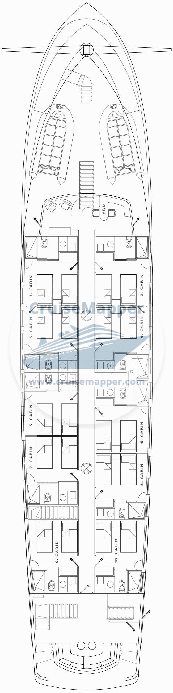 Ecoventura MV EVOLVE Galapagos Deck 02 - Beagle-Cabins