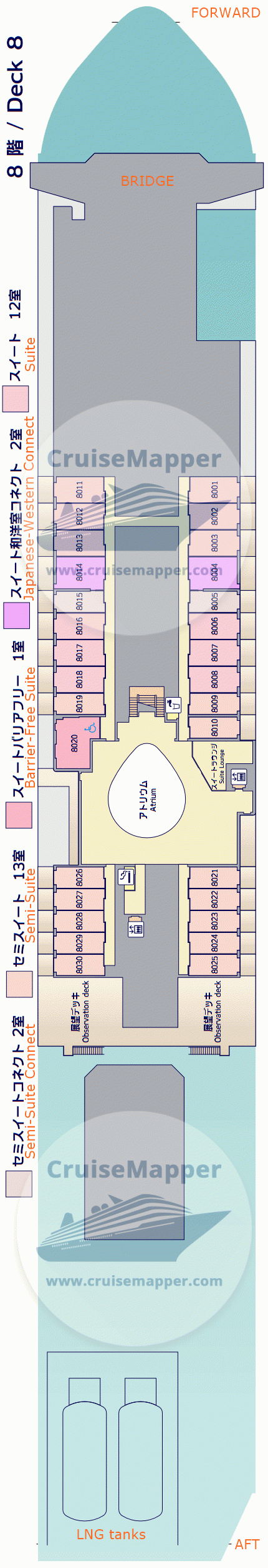 Sunflower Murasaki ferry Deck 08 - Suites-Bridge