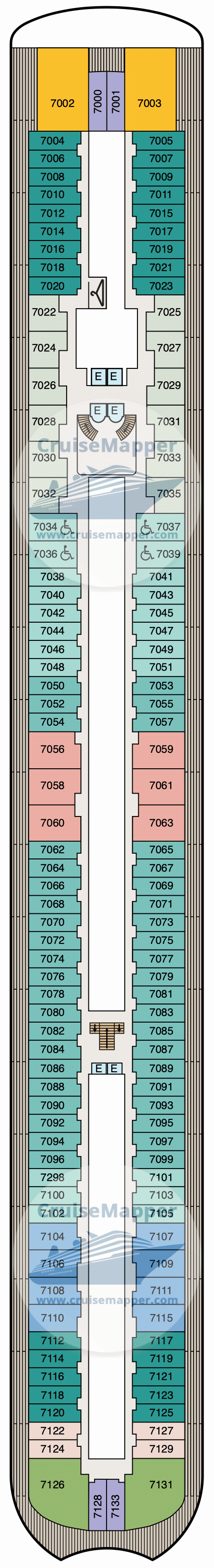 Oceania Sonata Deck 07 - Cabins