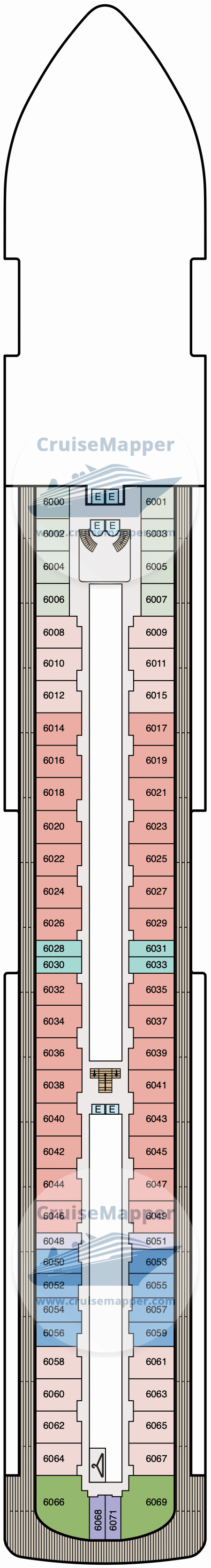 Oceania Sonata Deck 06 - Cabins