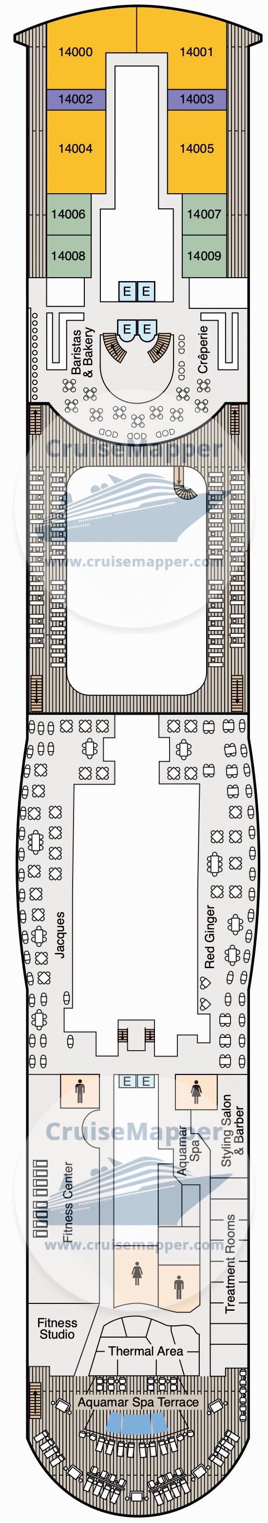 Oceania Sonata Deck 14 