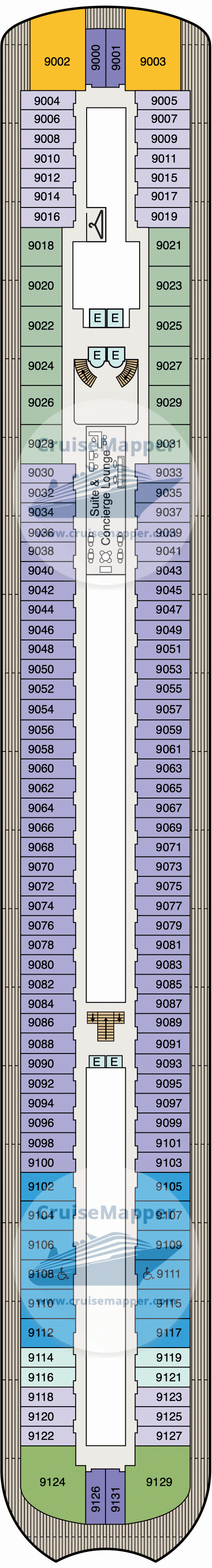 Oceania Arietta Deck 09 - Cabins-Suite Lounge
