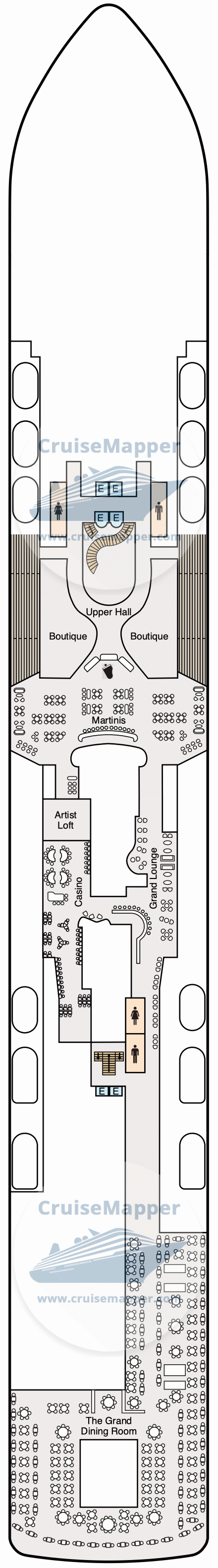 Oceania Arietta Deck 05 - Casino-Shops-Restaurants2