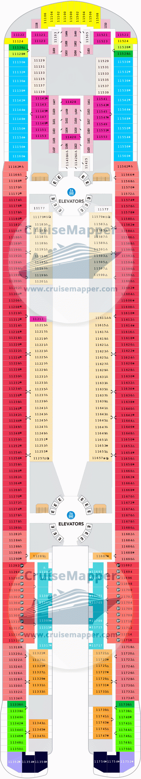 Hero Of The Seas Deck 11 - Cabins