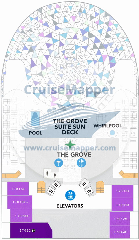 Hero Of The Seas Deck 18 - Suites-Sundeck-Pool