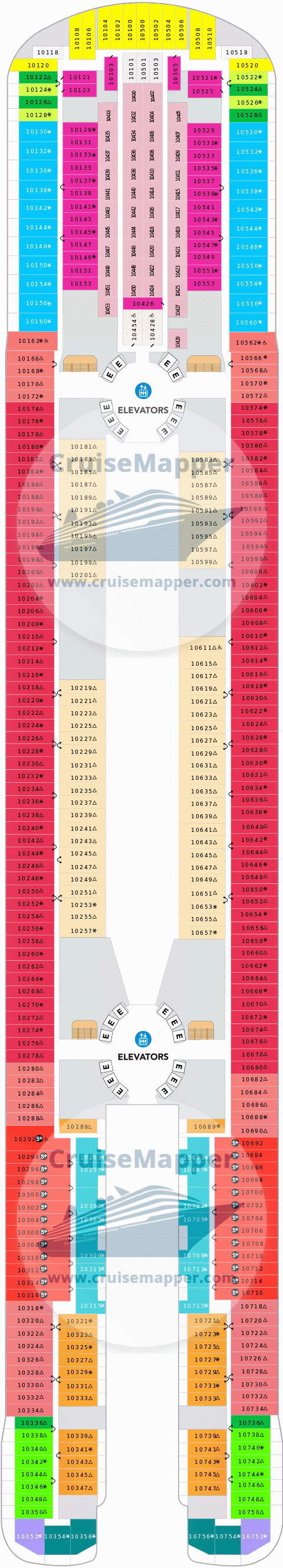 Hero Of The Seas Deck 10 - Cabins