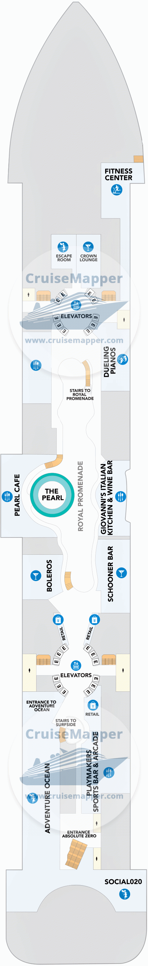 Hero Of The Seas Deck 06 - Royal Promenade2-Kids-Teens