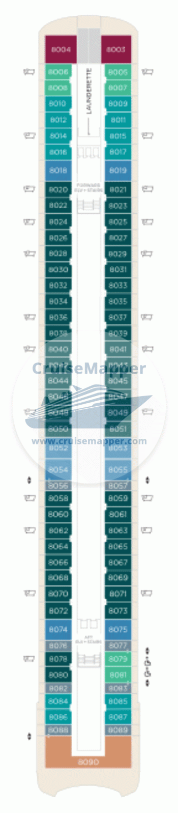 Crystal Grace Deck 08 - Cabins