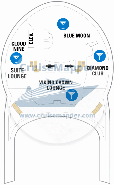 Adventure Of The Seas Deck 14 - Viking Crown Lounge