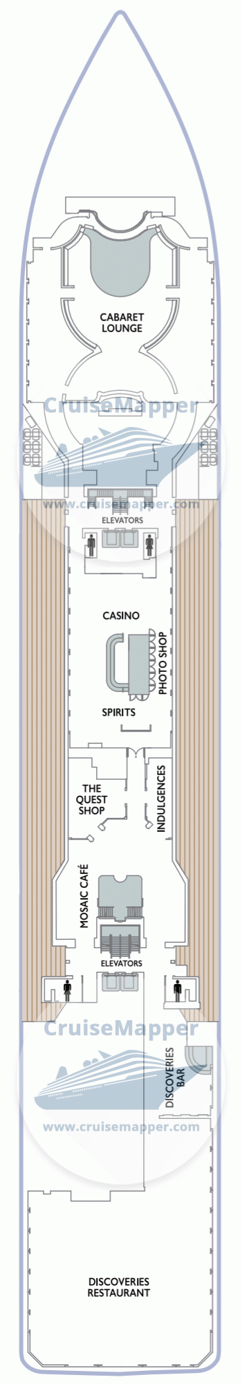 Azamara Quest Deck 05 - Promenade-Dining-Lounge