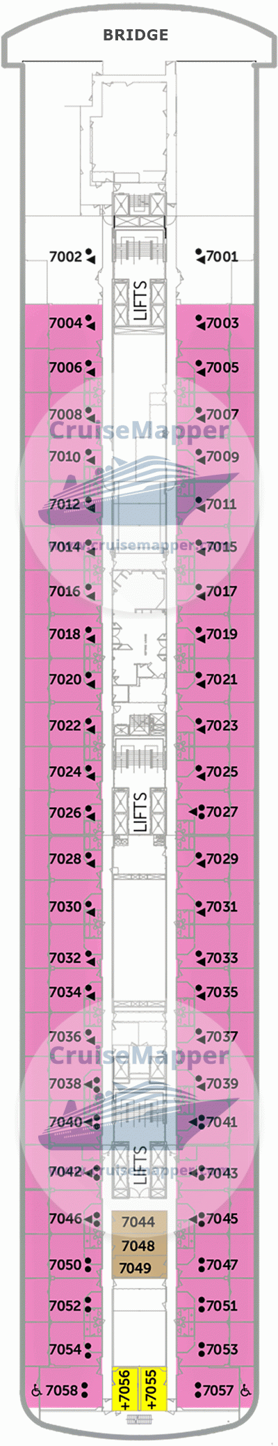 Fred Olsen Bolette Deck 07 - Bridge-Suites