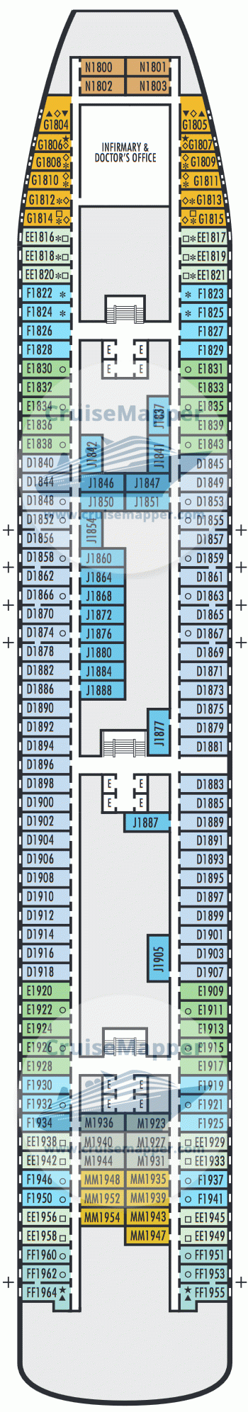 Fred Olsen Bolette Deck 11 Plan CruiseMapper