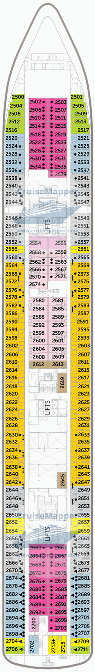 Fred Olsen Bolette Deck 02 - Cabins