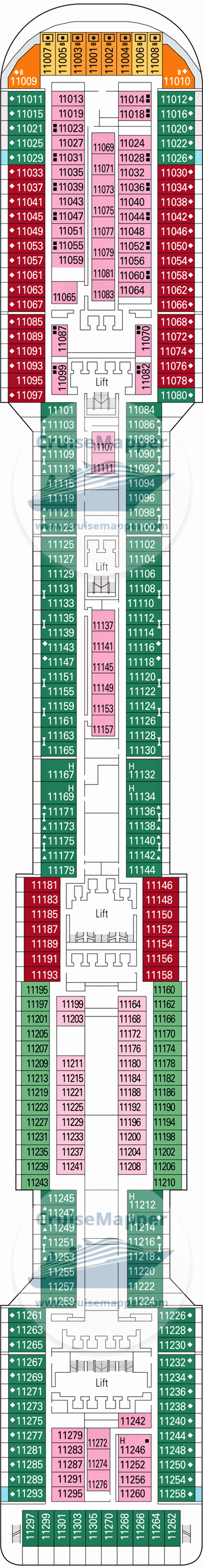 divina cruise ship deck plan