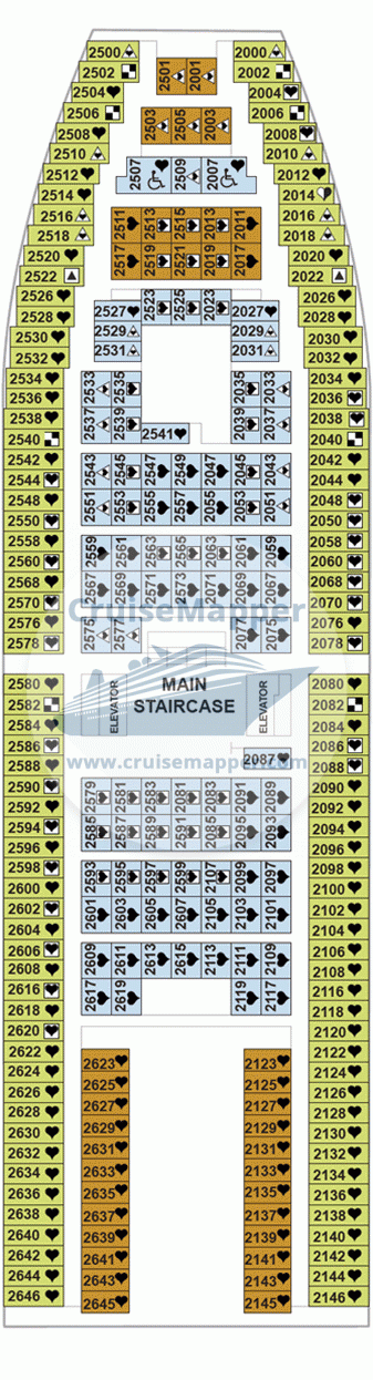 Pullmantur Monarch Deck 02 - Cabins