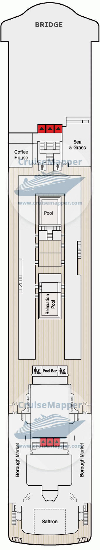 Ambience Deck 12 - Lido-Pools-Bridge