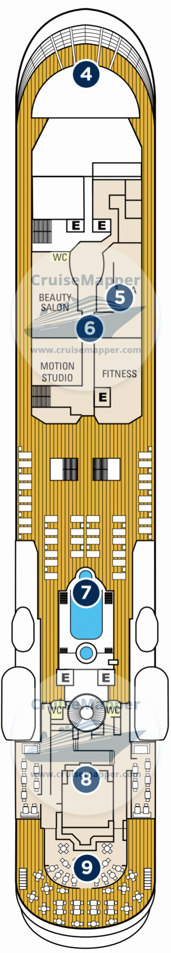 Star Legend Deck 07 - Bridge-Spa-Lido-Pools