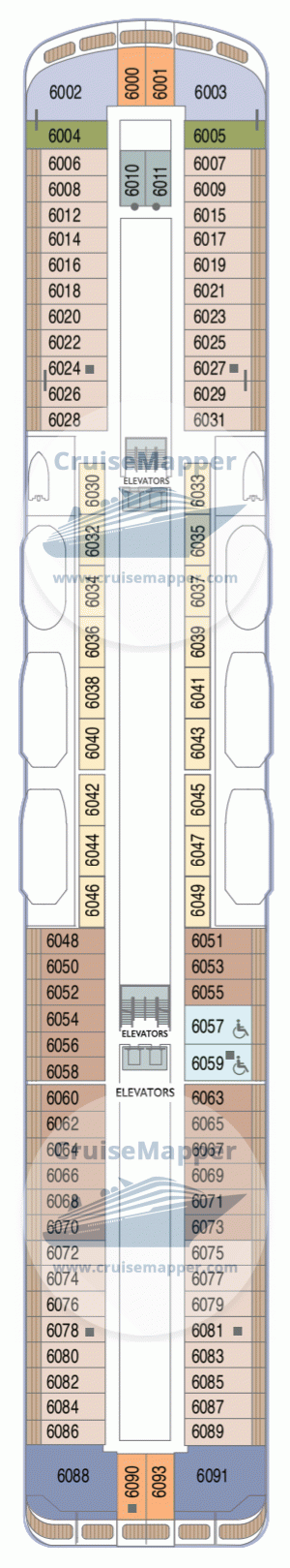 Azamara Journey Deck 06 - Cabins