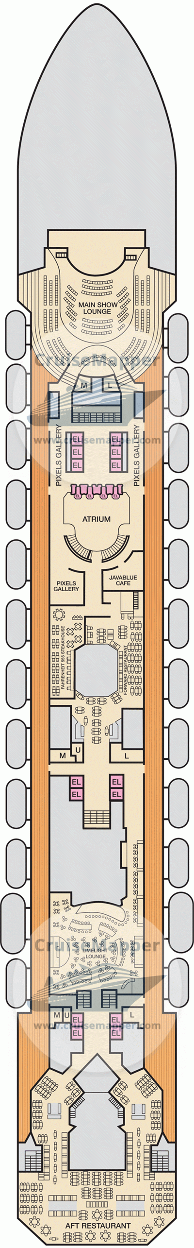 Carnival Sunrise Deck 04 - Mezzanine