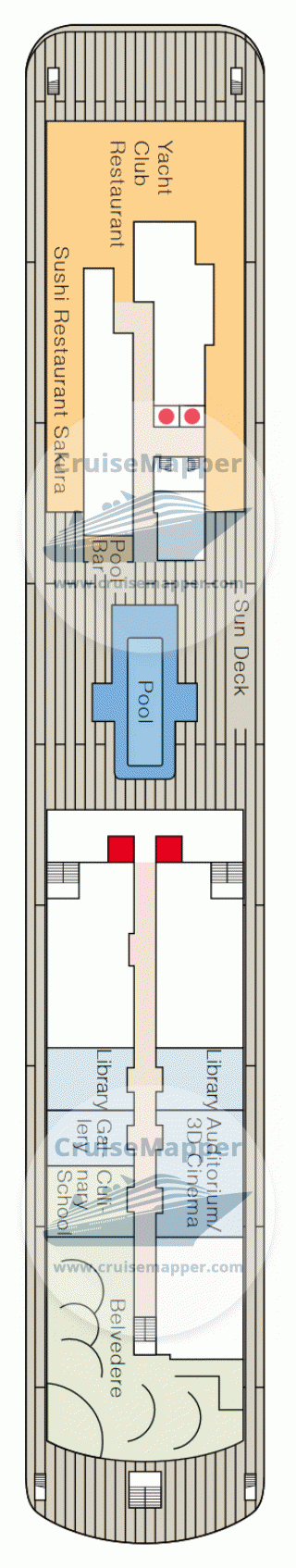 ms Europa 2 Deck 09 - Lido-Pool