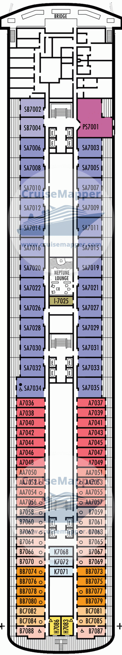 ms Zaandam Deck 07 - Navigation-Cabins-Suite Lounge