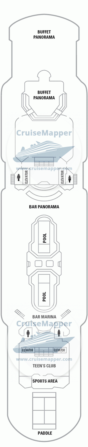 Pullmantur Sovereign Deck 11 - Lido-Pools-Teens