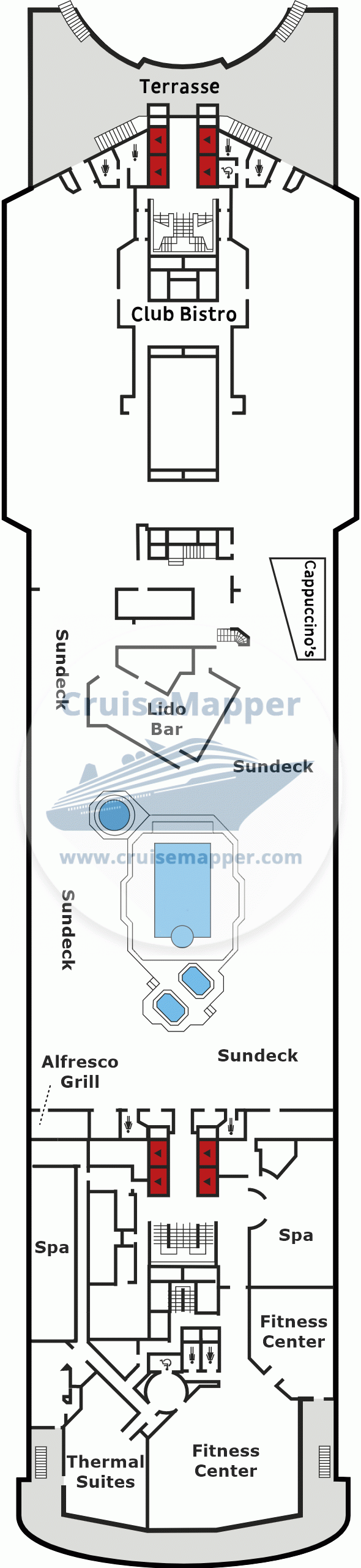 CMV Vasco da Gama-Nicko Deck 11 - Lido-Pool-Spa-Sundeck