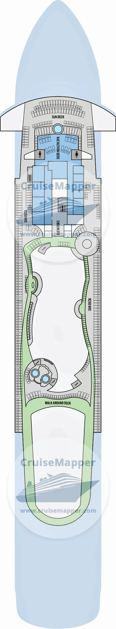 Celestyal Discovery Deck 11 - Spa-Sundeck