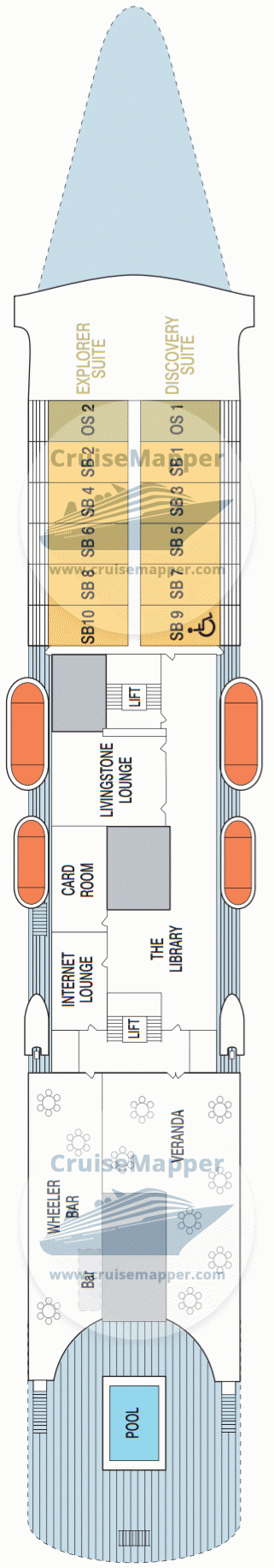 mv Minerva Deck 04 - Bridge - Lido - Pool