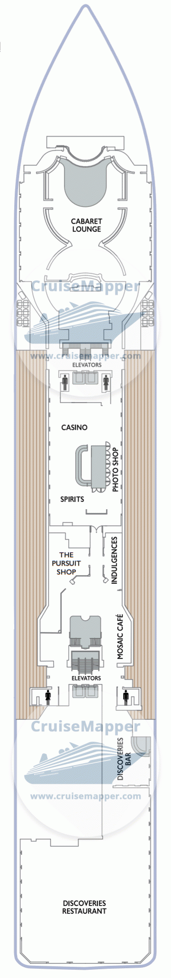 Azamara Onward Deck 05 - Promenade-Dining-Lounge