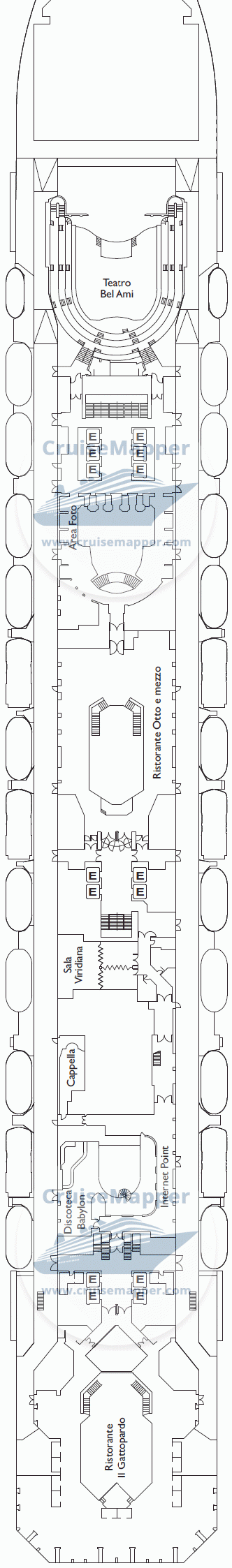 Costa Fascinosa Deck 04 - Gilda-Upper Promenade