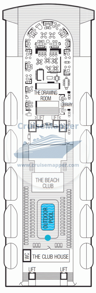 Blue Sapphire Deck 11 - Saga Sapphire deck11-Sundeck-Pool