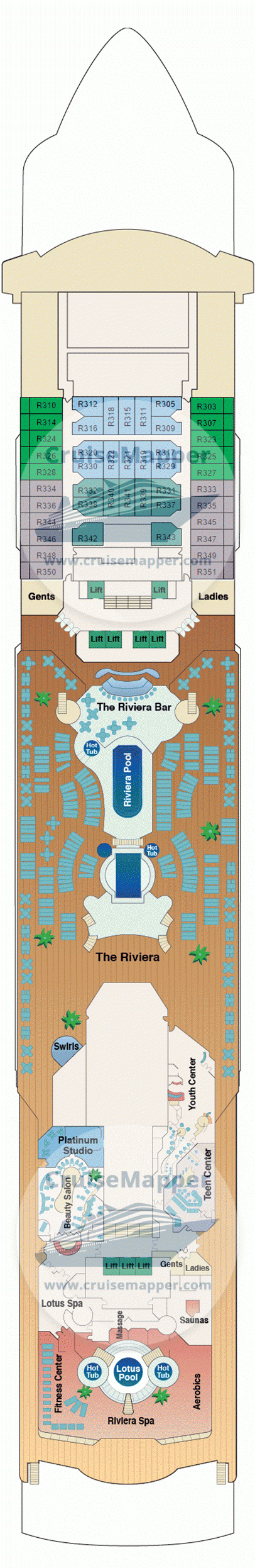 sun princess cruise deck plan