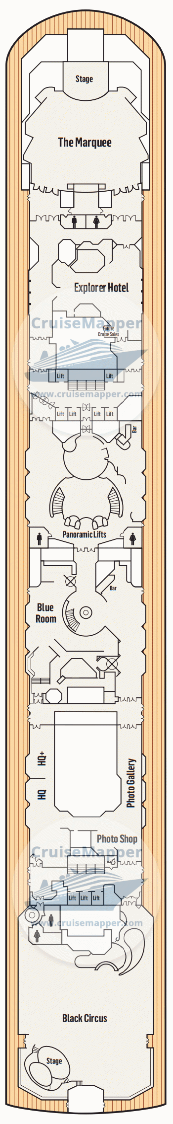 Pacific Explorer Deck 07 - Promenade-Lounge