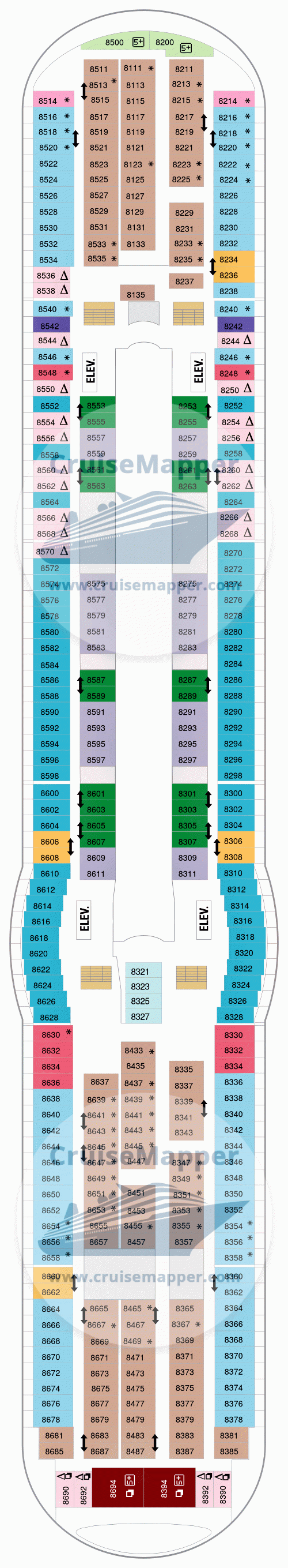 cruise deck plans mariner of the seas