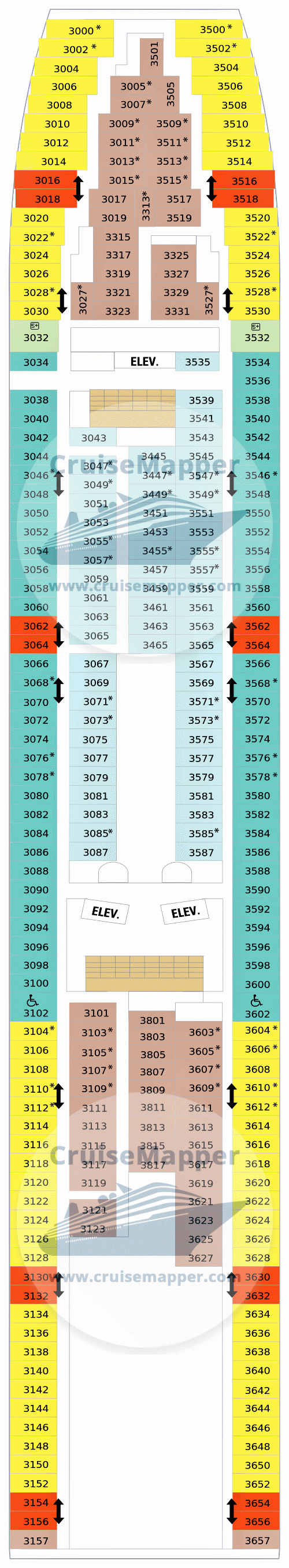 cruise deck plans vision of the seas