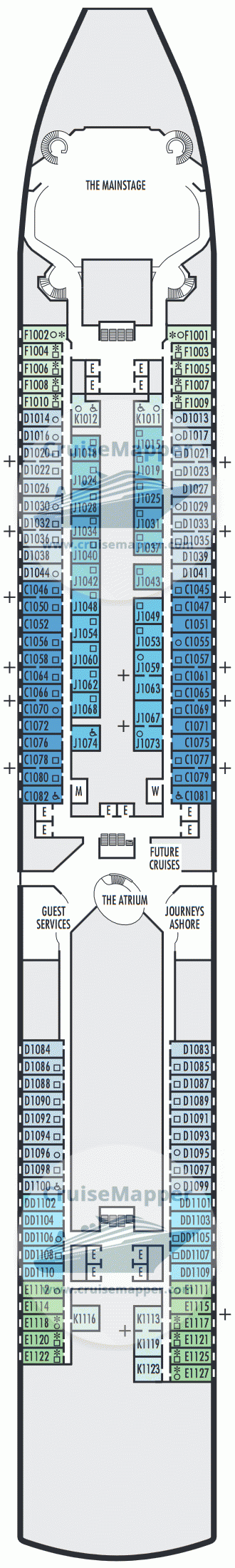 ms Noordam Deck 01 - Main-Cabins-Lobby