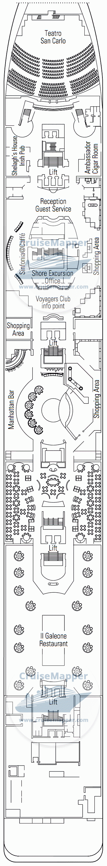 MSC Sinfonia Deck 05 - Beethoven-Lobby-Shops