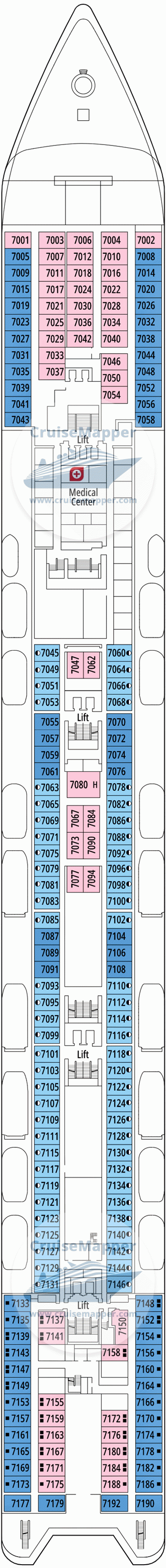 sinfonia cruise ship deck plans