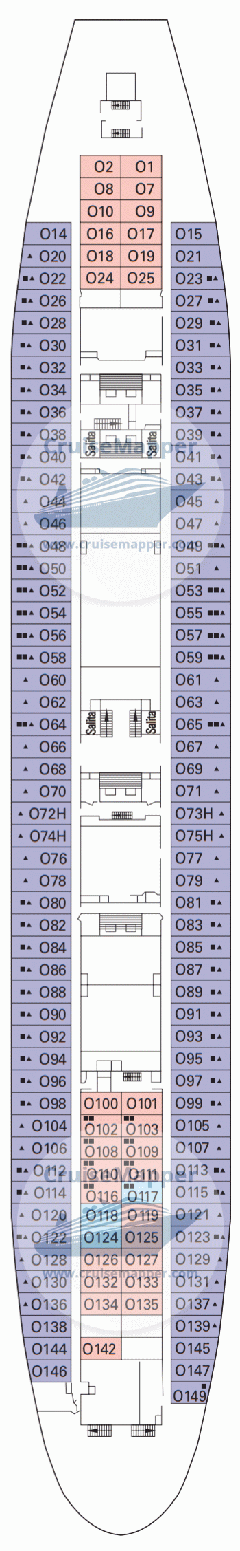 MSC Melody Deck 04 - Oceanic-Cabins