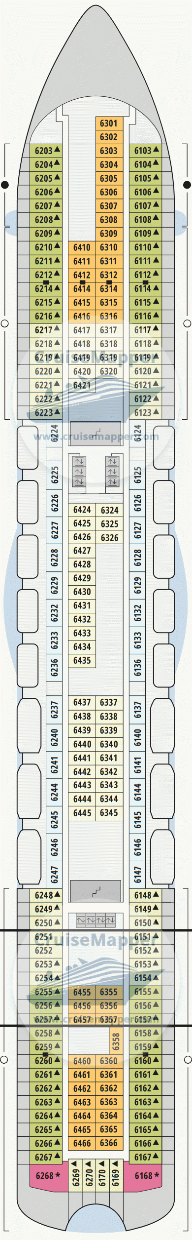 AIDAblu Deck 06 - Cabins