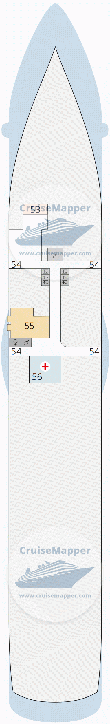 AIDAblu Deck 03 - Tendering-Hospital