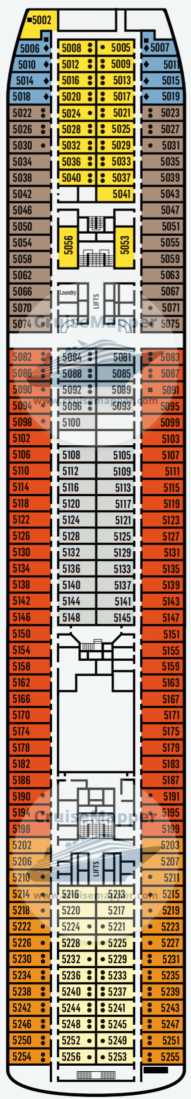 Celestyal Journey Deck 24 Plan Cruisemapper