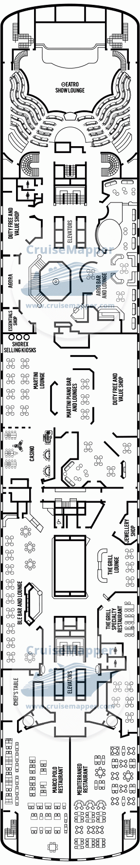 Celestyal Journey Deck 08 - Casino-Shops-Restaurants