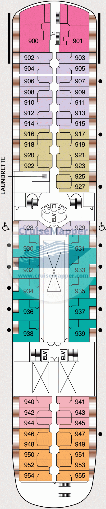 Seven Seas Navigator Deck 09 - Cabins